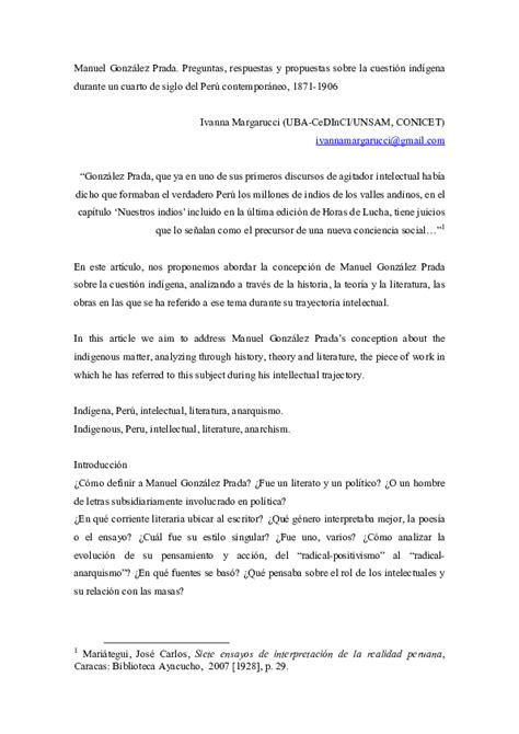 manuel gonzalez prada preguntas y respuestas